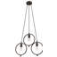 Luminaire suspendu géométrique 3 lumières grappe Marblehead