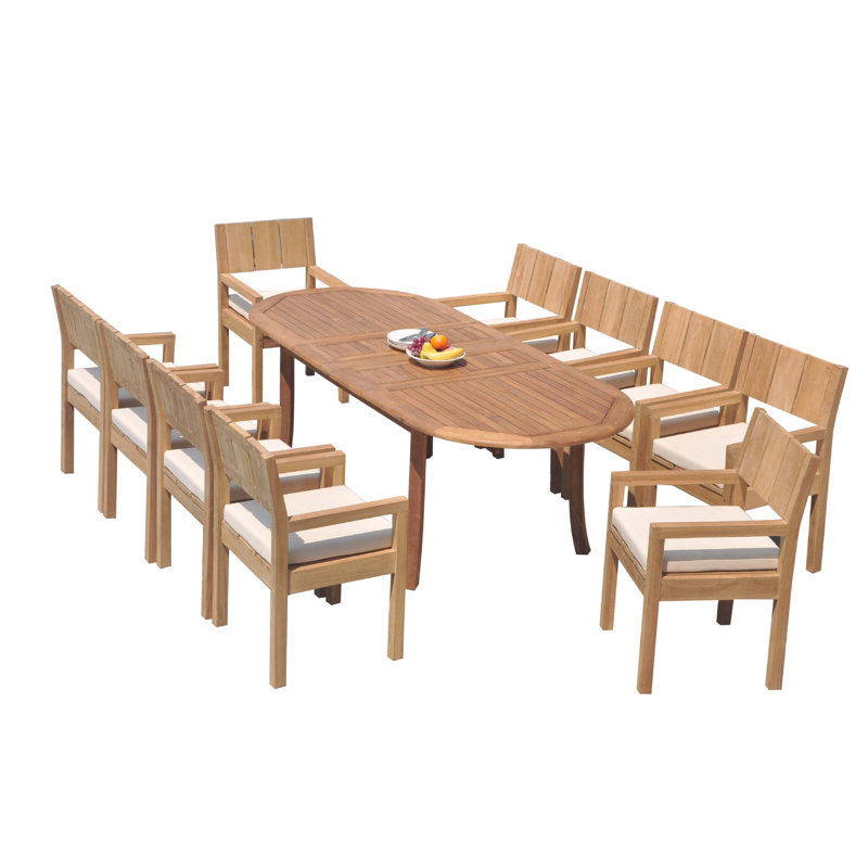 Ensemble de salle à manger Rashad, H 30,5 po x L 94 po x l 40 po, 10