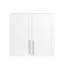 Armoire de rangement murale empilable à 2 portes, P 11,81 po x l 31,50 po x H 29,92 po