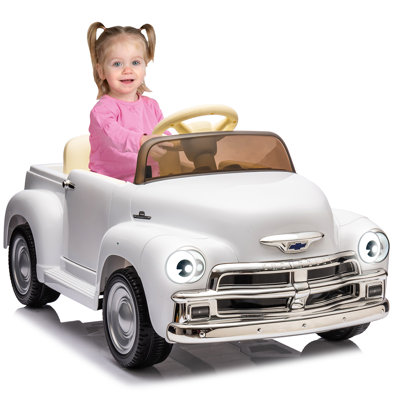 12V Ride On Car For Kids Ages 3-5, Battery Powered Ride-On Toys W/Parent Remote, Music Player, 4 Wheel Cushion, Kids Electric Cars