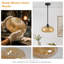 Luminaire suspendu 10,8 po en verre nervuré en forme de citrouille pour îlot de cuisine 10,8 po-1923633788