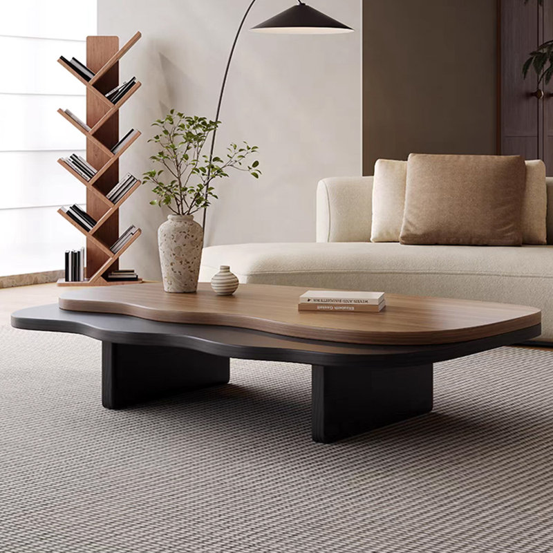 Wabi-sabi style solid wood coffee table