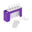 Tovolo Wavy Pop Molds with Tray (Set of 6)