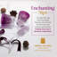 Colored Wine Glasses - Set of 6 Wine Goblets - Glassware - Water Goblets - 7.5 oz, Amethyst