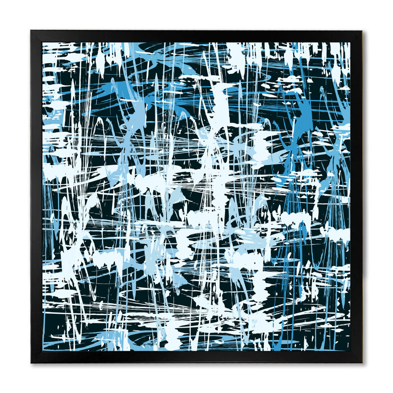 Dessin au graffiti - sur, Cadre photo noir, L 30 po x H 30 po x P 1 po
