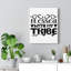 Blessed With My Tribe - Wrapped Canvas Print