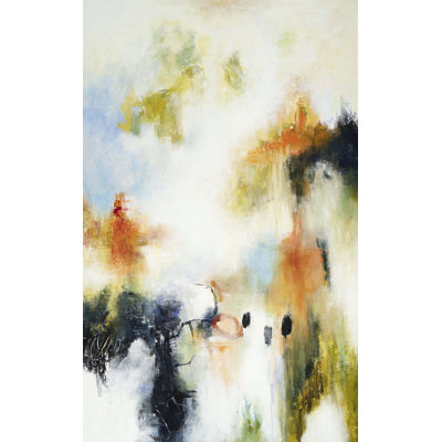 Abstract With Yellow Print by Yaffa G