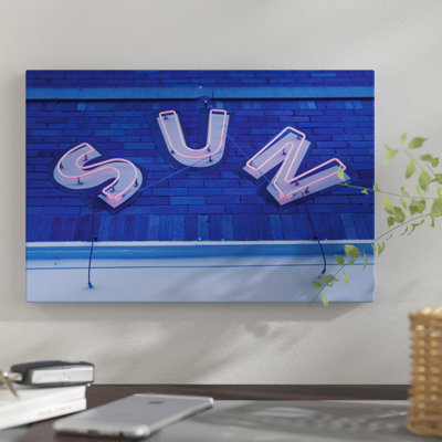 " Neon Sign At Twilight Sun Studios " by Walter Bibikow