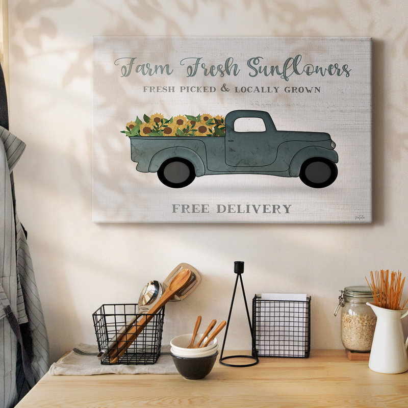 Farmers Market - Camion sur toile tendue, H 12 po x l 18 po
