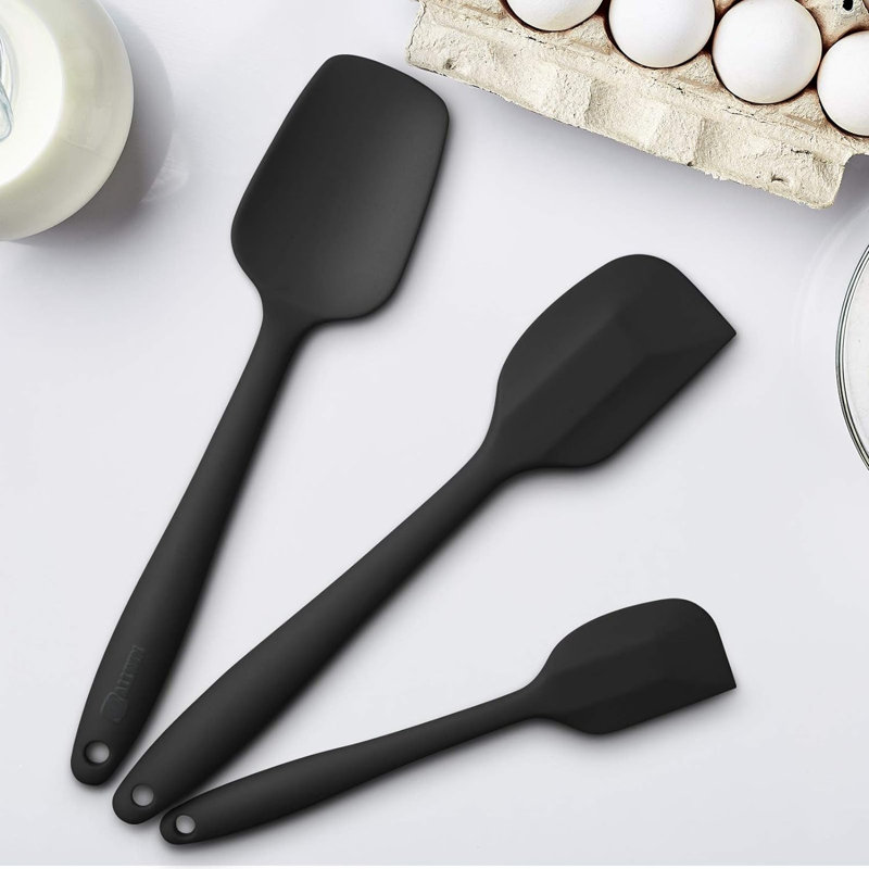3-piece Heat-resistant Silicone Spatula Set 