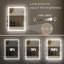 Atherton LED ETL Certified Frameless Anti-Fog Dimmable 3-colors Wall Mounted Modern Vanity Mirror For Bathroom -1518661367