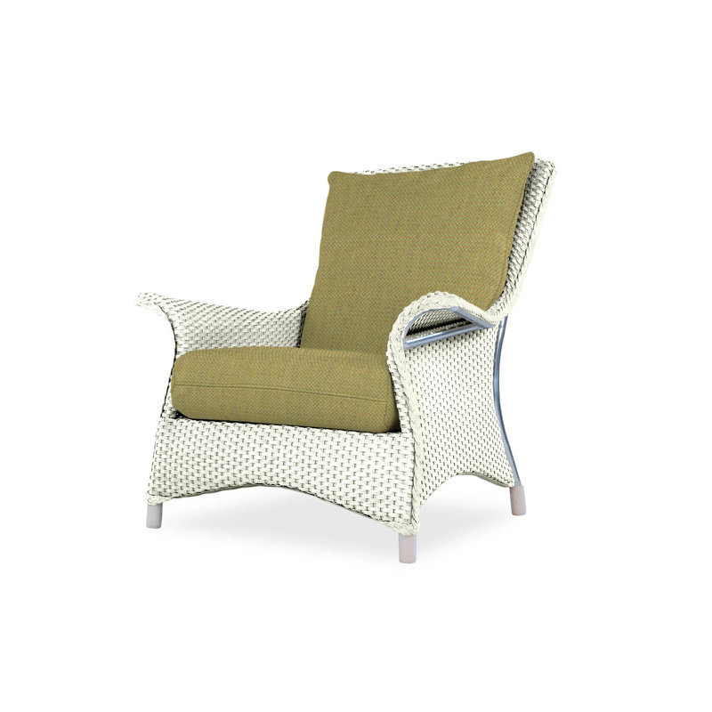Mandalay Outdoor Lounge Chair, Ivory, Beach Natural