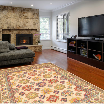 Raetta One-of-a-Kind 5'2" X 6'4" New Age Wool Area Rug in Ivory