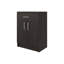 Armoire garde-manger H 33 po avec tiroir supérieur, portes doubles et tablettes intérieures Barbados, Barbados, noyer foncé