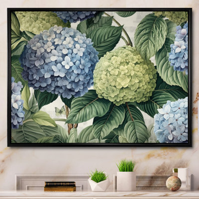 " Pink Green Hydrangea Blooms Heaven I "