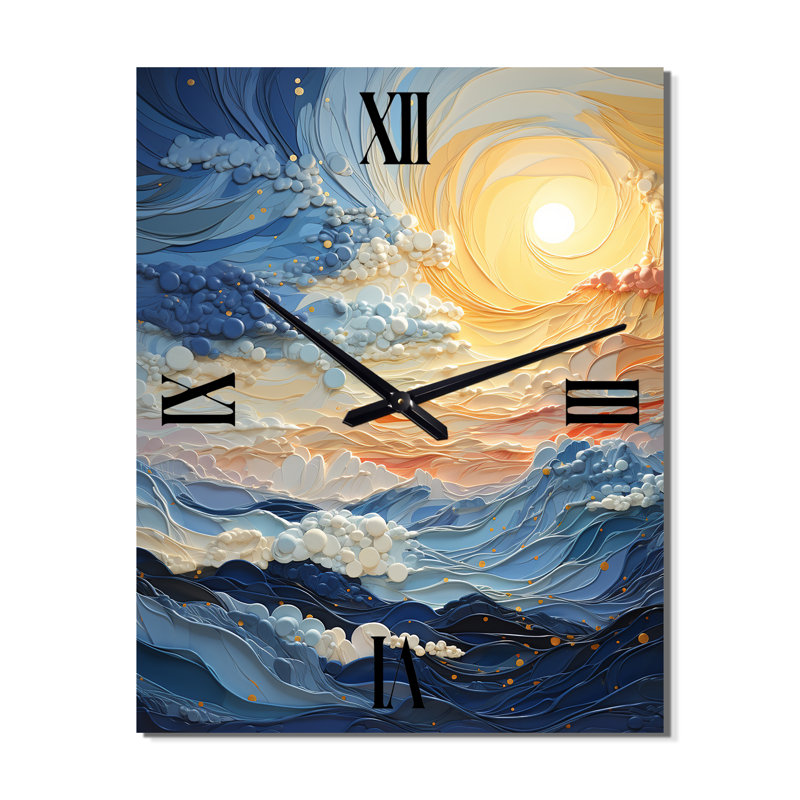Clouds Whispers Of Clouds II - Horloges murales nuages, Petit