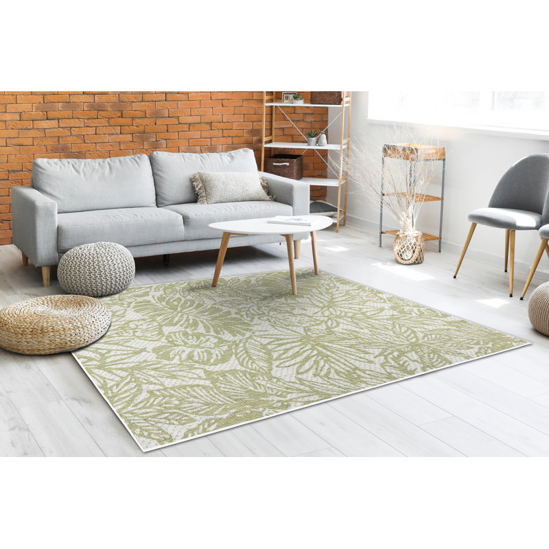 Alleria Floral Flatweave Area Rug, Rectangular 80 x 150cm