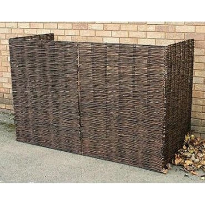 48'' H x 72'' W Brown Wood Fencing