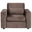 Fauteuil d'appoint rembourré en chenille Seguin brun-1333972693
