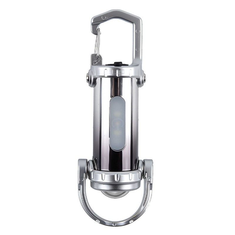 Mini lampe de poche portative pour l'extérieur, Argent
