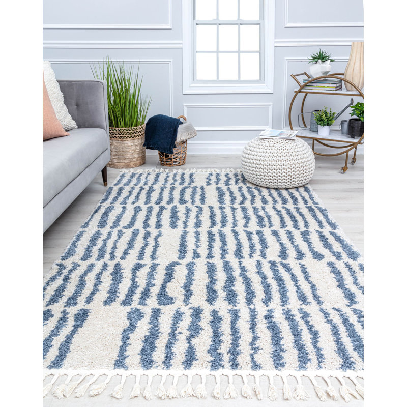 Tapis Colletti Bennett Modern Winter's Eve, Rectangle 5 pi x 7 pi