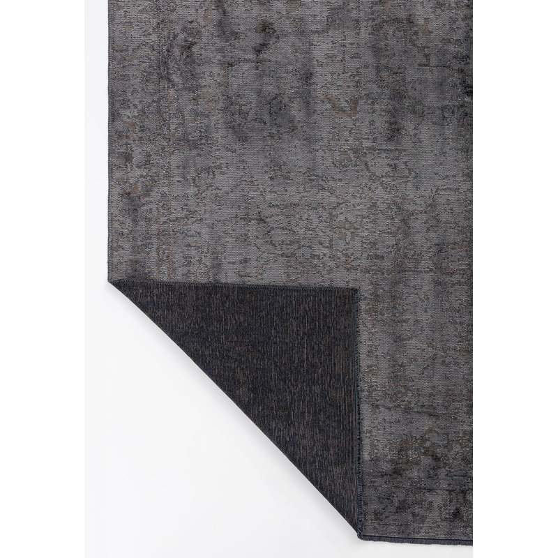 Rapture Abstract Area Rug in Gray, Rectangle 9' x 12'