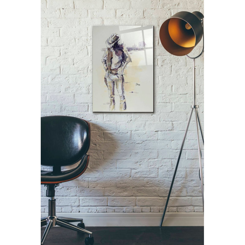 «Sketch» par Oscar Alvarez Pardo, art mural en verre acrylique, H 24 po x l 16 po x P 0,12 po