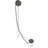 27" Cable Drive Pop-Up Bathtub Drain Trim with Poly Pipe Assembly and Rotary Overflow Cover-37744806