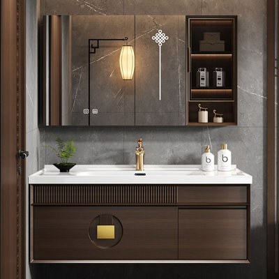 Chinese style retro stylish bathroom Vanity