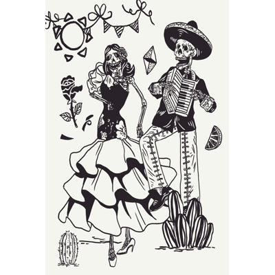 Day Of The Dead Parade III by Melissa Wang - Wrapped Canvas Print