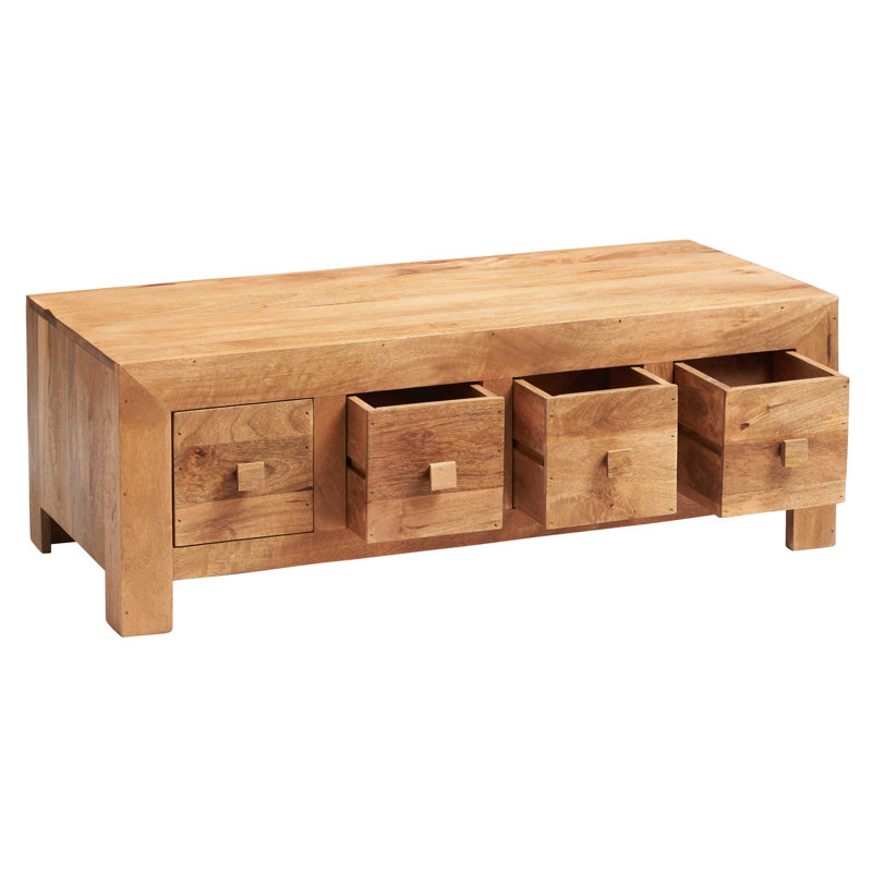 Adeliza Solid Wood Four Leg Coffee Table