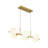 6 - Light Glass Globe Linear Kitchen Island