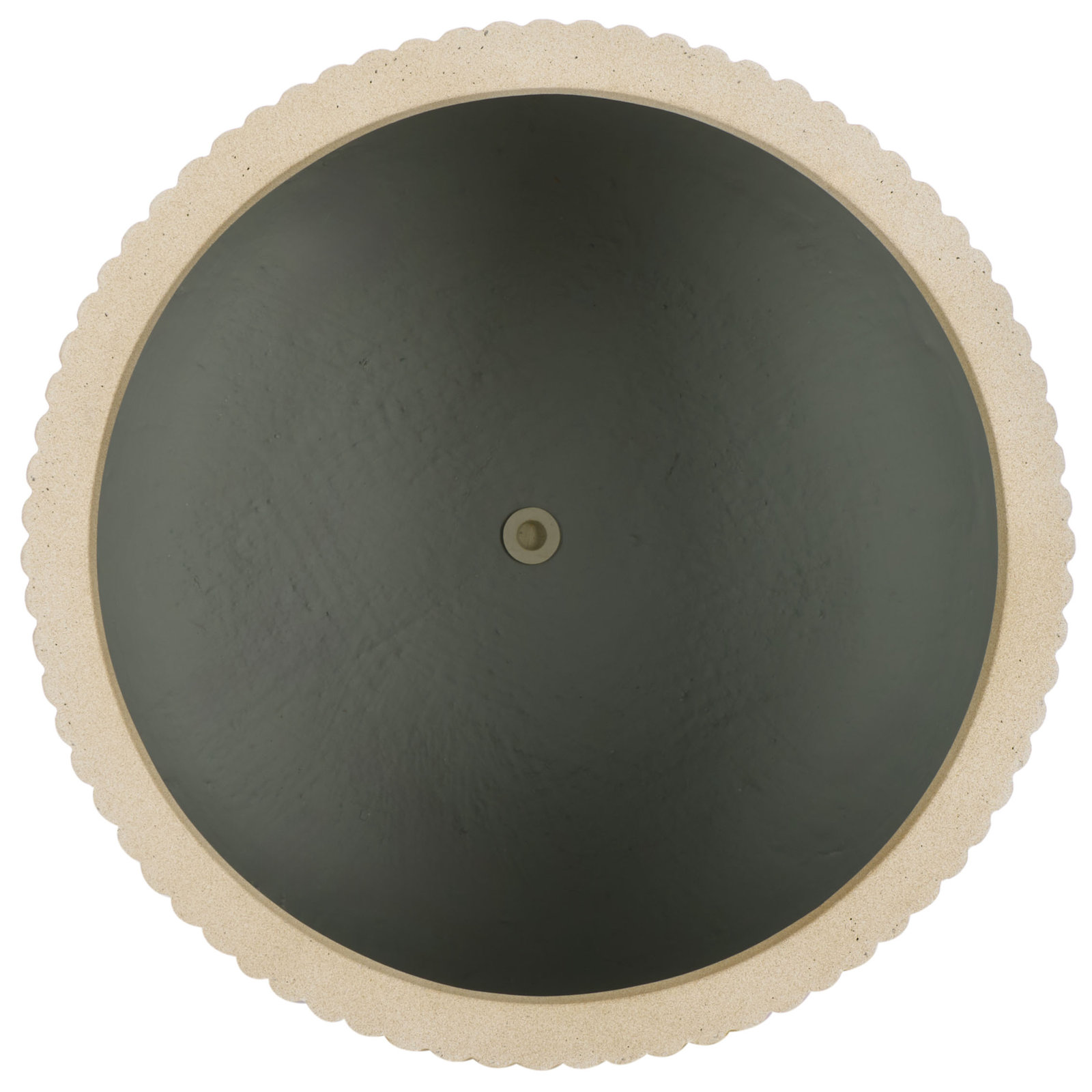 Milano 18" Pot Planter, Black/Beige
