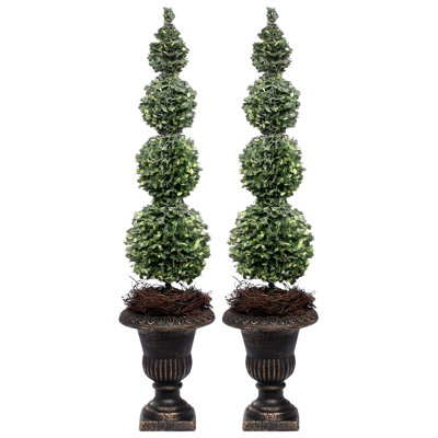 Triple Pine Topiary, 24 Inches