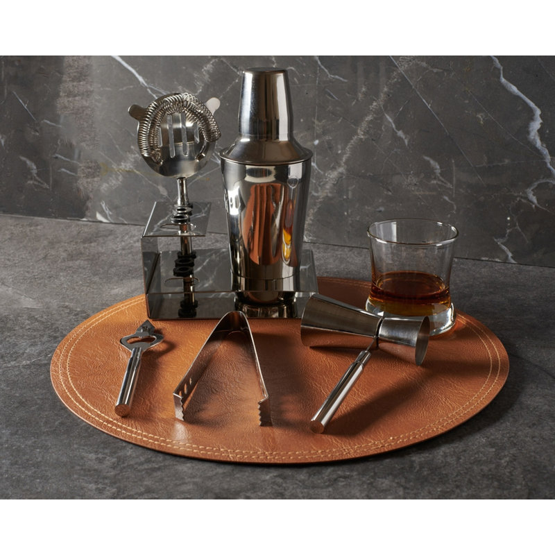 Stainless Steel 6-Piece Bar Tool Set with Strainer and Jigger