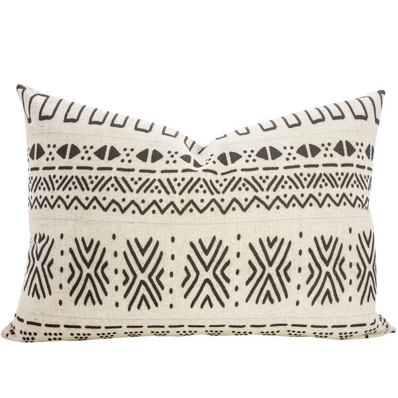 Mud Cloth Rectangular Lumbar Pillow