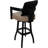 Megill Swivel Wood Extra Tall Bar Stool - Vinyl With A Pillow-1120701770