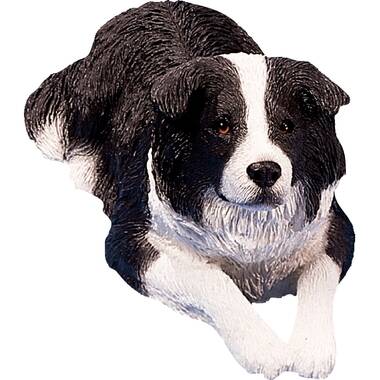 Sitting Border Collie Puppy Statue