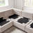 5-Piece L-Shaped Upholstered Sectional, Modular Sofa-57051989