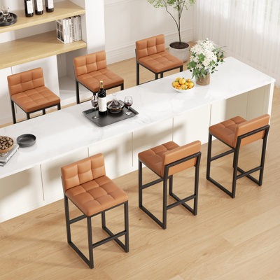 Counter Stool with Metal Frame