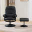 Fauteuil inclinable contemporain avec repose-pieds avec base pivotante-2056658720