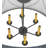 Nasya 6 - Light Dimmable Drum Chandelier