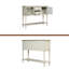 Console avec buffet et tablette inférieure, armoire de rangement en bois / verre Farmhouse-140053903
