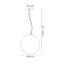 Bola 1 - Light Grey Sphere Pendant-50933012