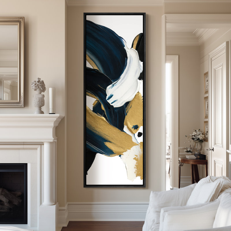 Très grand art mural sur toile encadré - impressions murales rétro pour chambre à coucher, Noir
