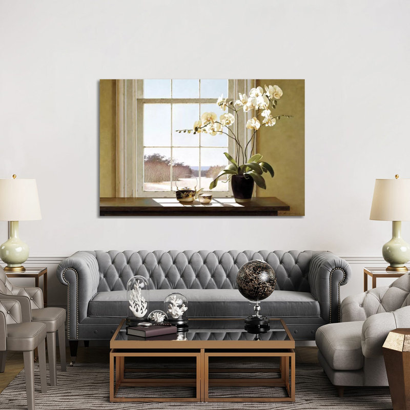 Orchids In The Window II by Zhen-Huan Lu - Gallery-Wrapped Canvas Giclée on Canvas, No Frame