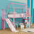 Metal Loft Bed With Staircase And Slide-121403398-121403395