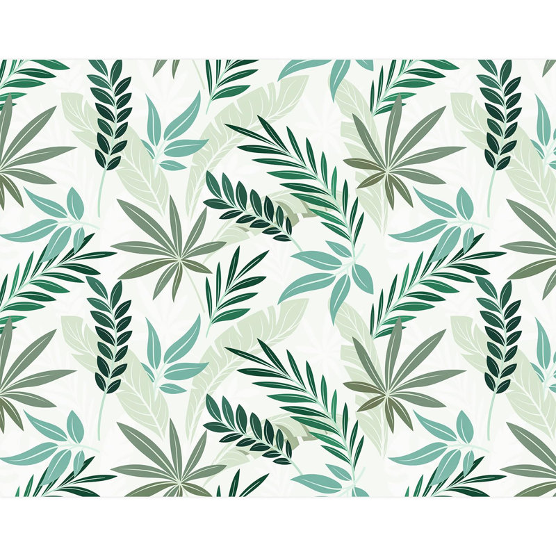 Bordure florale pelez et collez, L 132 po x l 168 po