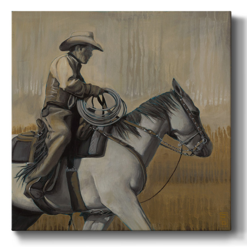 " The Search I ", 8" H x 8" W x 1.5" D