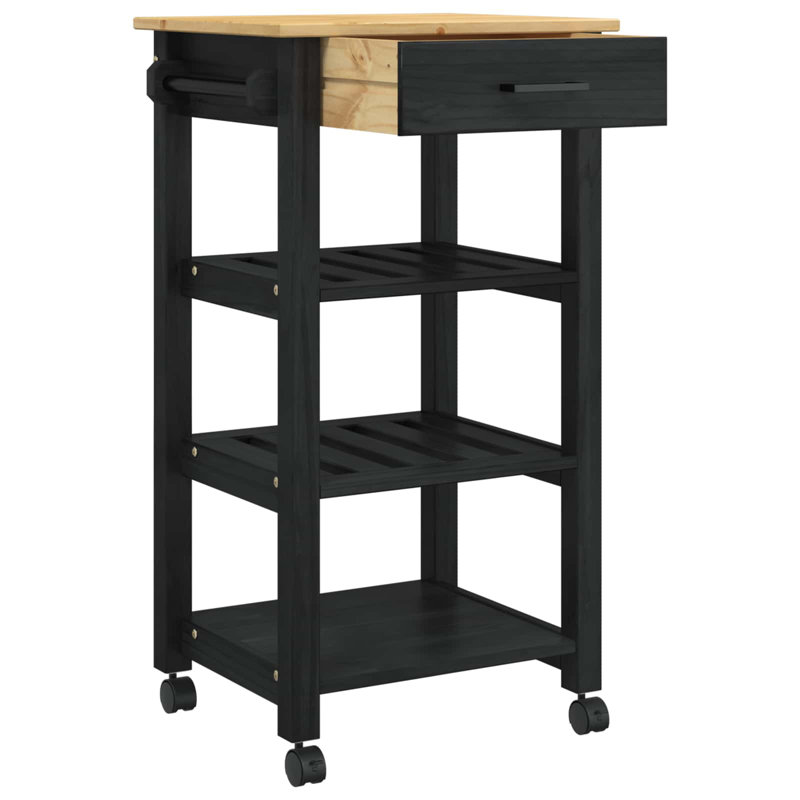 Solid Wood Bar Cart